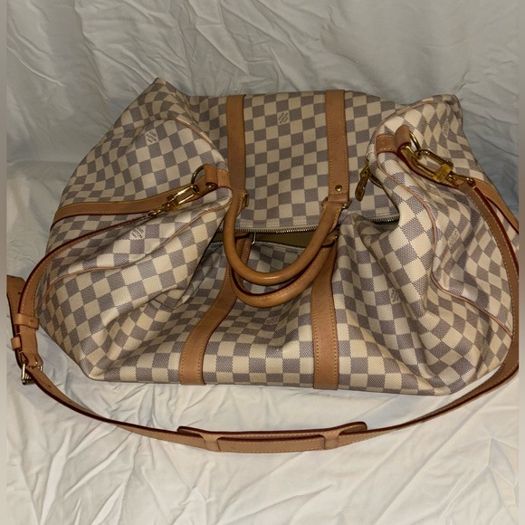 Louis Vuitton Keepall Bandoulière 55 - Damier Azur Canvas - Picture 8 of 9